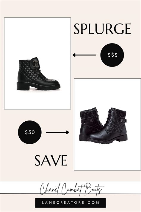 chanel combat boots dupe|More.